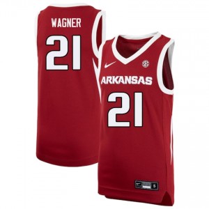Mens D.J. Wagner Cardinal Arkansas Razorbacks #21 College Basketball Limited Jerseys 459401-387
