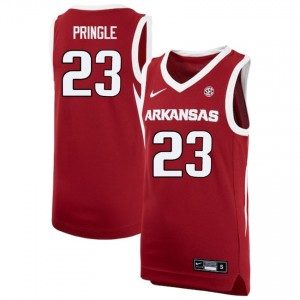 Men's Nick Pringle Cardinal Arkansas Razorbacks #23 College Basketball University Jerseys 558002-975
