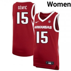 Women Elmir Dzafic Cardinal Arkansas Razorbacks #15 College Basketball 2025-26 Jerseys 519952-543