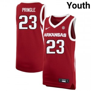 Youth Nick Pringle Cardinal Arkansas Razorbacks #23 College Basketball Limited Jersey 167448-193